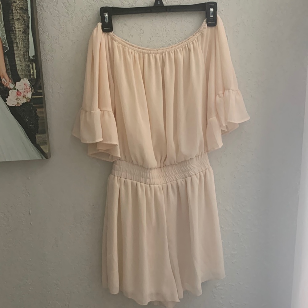 Off-shoulder romper